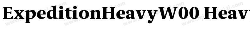ExpeditionHeavyW00 Heavy字体转换